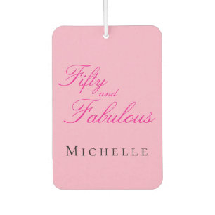 Fifty and Fabulous Photo 50th Birthday Party Air Freshener