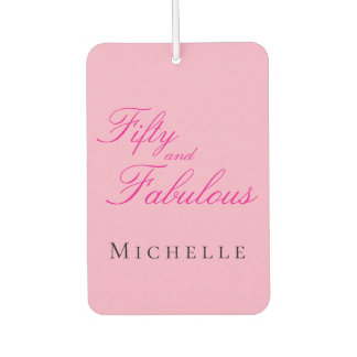 Fifty and Fabulous Photo 50th Birthday Party Air Freshener