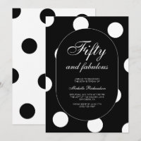 Fifty and Fabulous Polka Dot 50th Birthday Party