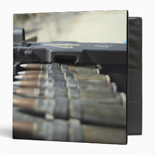 Fifty-calibre machine gun rounds binder