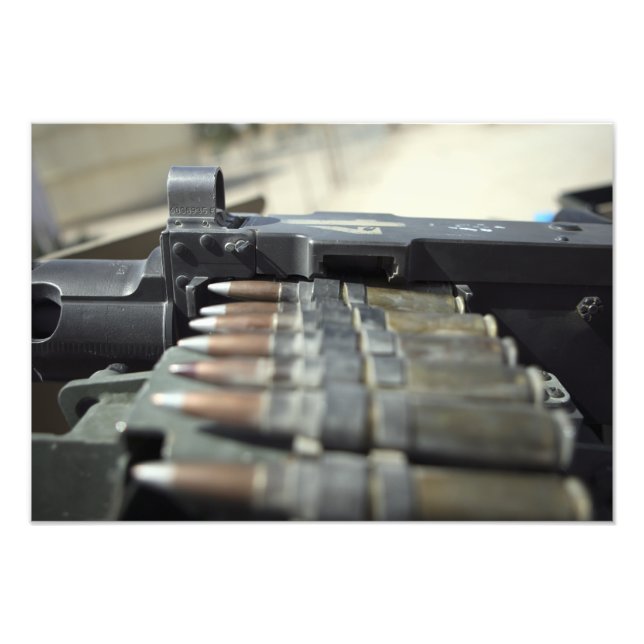 Fifty-calibre machine gun rounds photo print (Front)