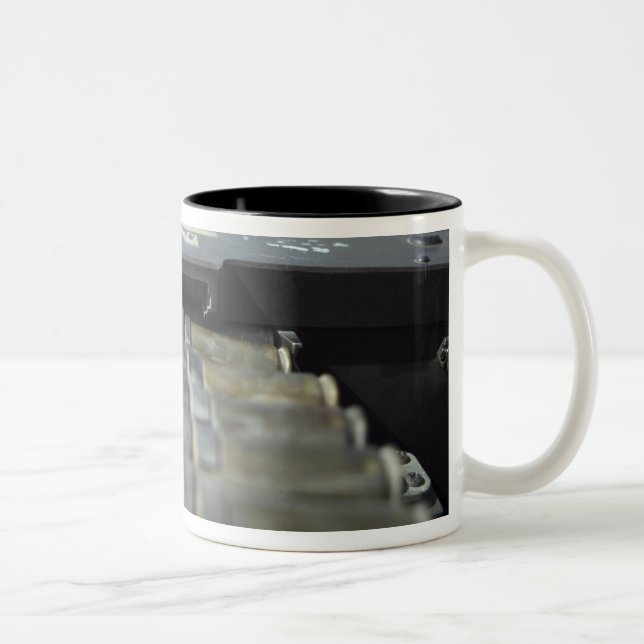Fifty-calibre machine gun rounds Two-Tone coffee mug (Right)