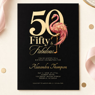 Fifty & Fabulous Pink Flamingo 50th Birthday Party