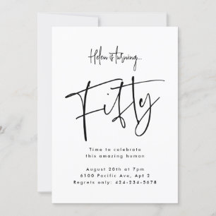 Fifty  invitation