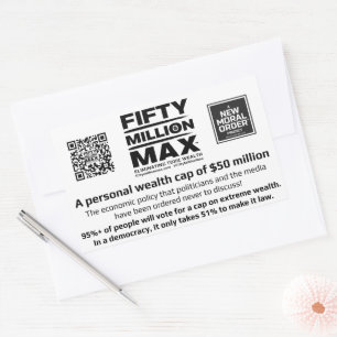 Fifty Million Max™ 4 Rectangular Stickers (3)