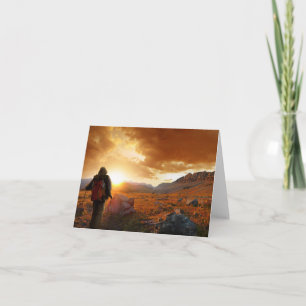 Fifty Mountain Sunset - Glacier National Park Card