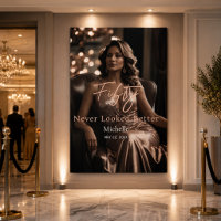 Fifty Never Looked Better Rose Gold Glam 50th Birt