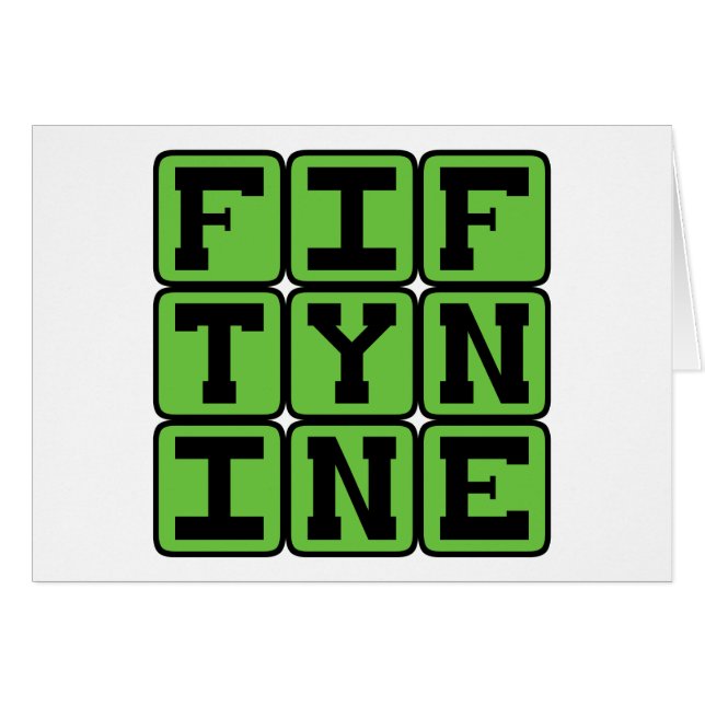 Fifty Nine, Number 59 (Front Horizontal)