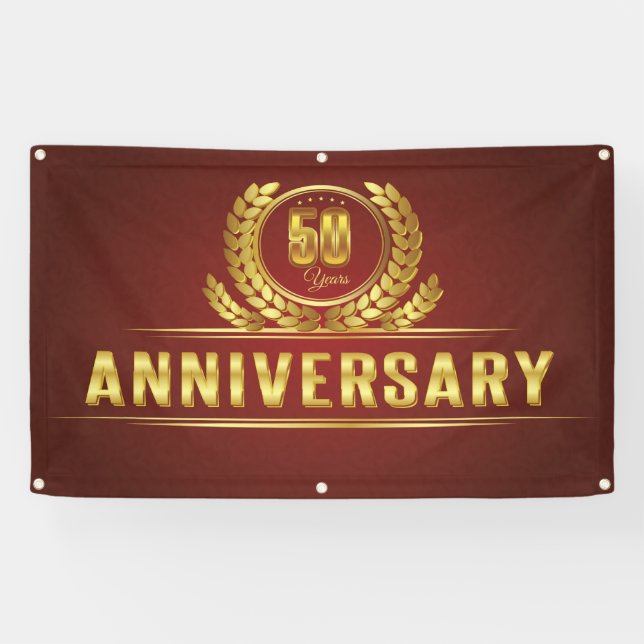 fifty year Anniversary Banner (Horizontal)