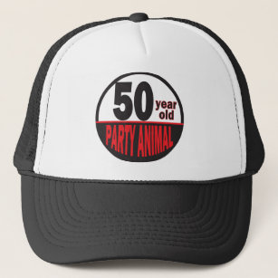 Fifty Year Old Party Animal   50th Birthday Trucker Hat