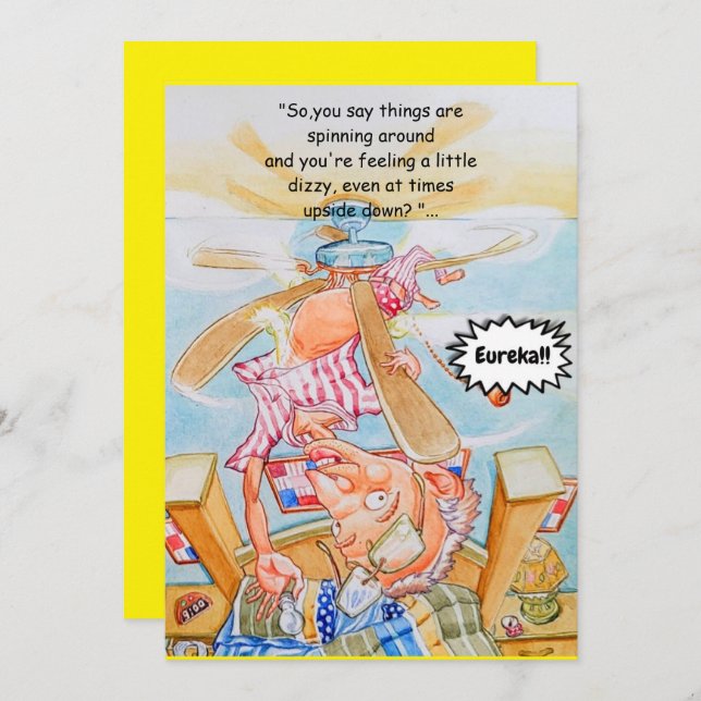 Fifty year olds birthday Greetings Card  (Front/Back)