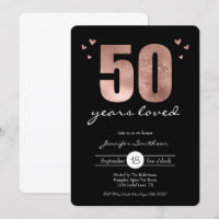 Fifty Years Loved Birthday party