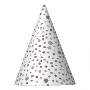 Fig Confetti Watercolor Dots Party Hat