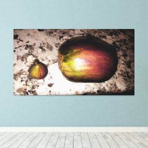 Fig & Eggplant- 60x32 Kitchen Canvas Art