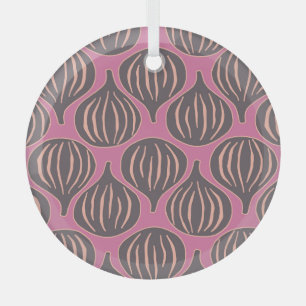 Fig Fantasy: Vintage Holiday Seamless Glass Ornament