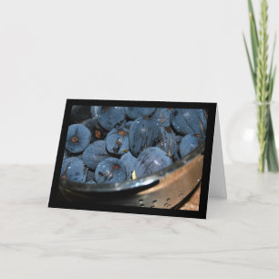 Fig Fruit in Colander Card