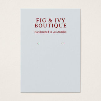 Fig & Ivy Earring Display Card