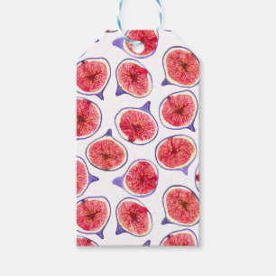 Fig slices watercolor gift tags