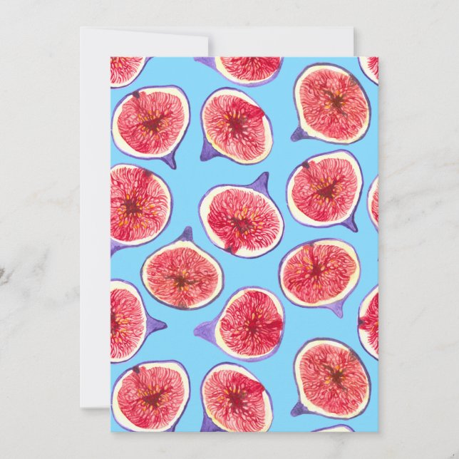 Fig slices watercolor pattern (Front)