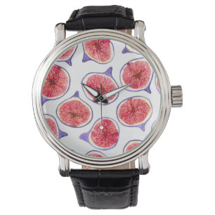 Fig slices watercolor watch