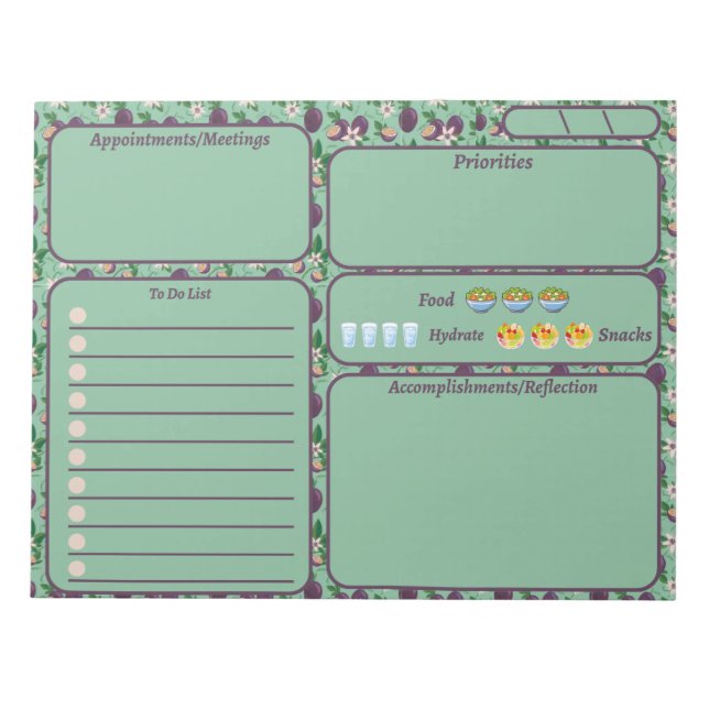 Fig To Do List  Notepad (Front)