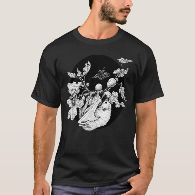 Fig Tree And The Fruit Bat T-Shirt (Front)