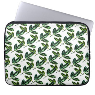 Fig Tree Leaf Pattern Computer Laptop Sleeve Case