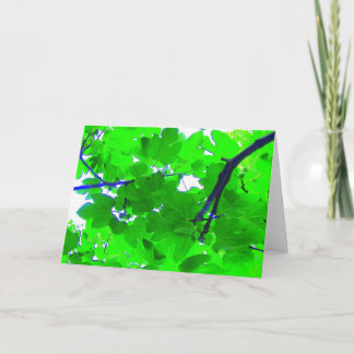 Fig tree leaves card