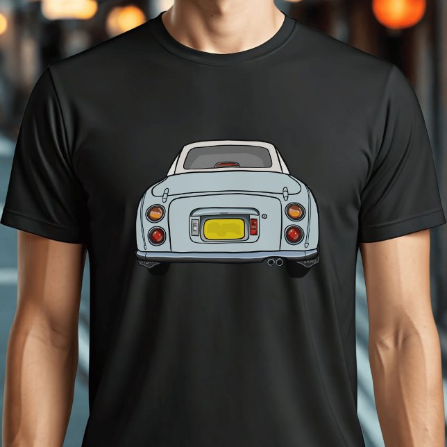 Figarations Cute Pale Aqua Figaro Car Black T-Shirt (Creator Uploaded)