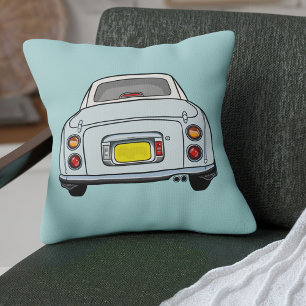 Figarations Cute Pale Aqua Figaro Car Throw Pillow