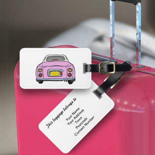 Figarations Cute Pink Figaro Car Luggage Tag