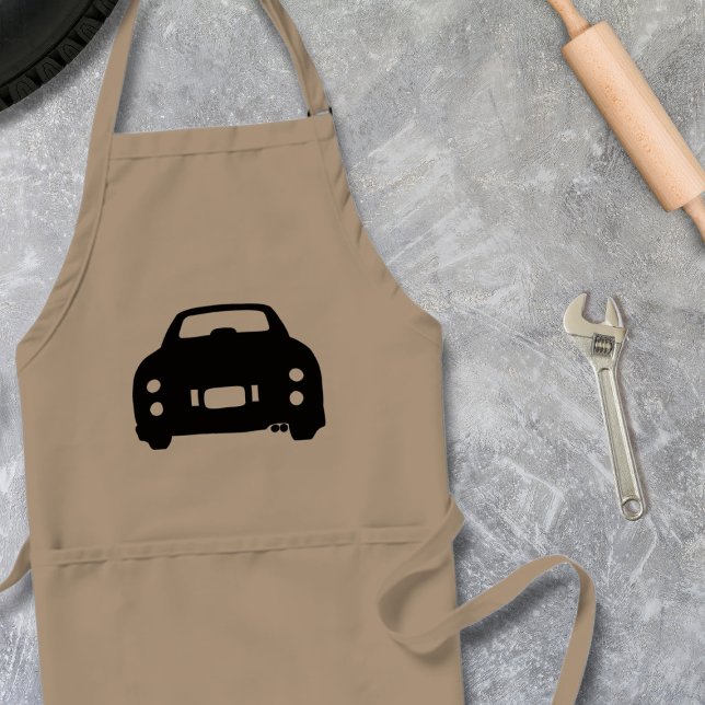 Figarations Figaro Car Silhouette Garage Apron (A figaro car apron just for you)