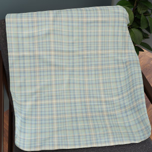 Figarations Figaro Plaid Tartan Fleece Blanket