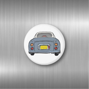 Figarations Lapis Grey Figaro Car Magnet