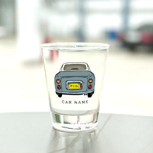 Figarations Lapis Grey Figaro Car Name Shot Glass