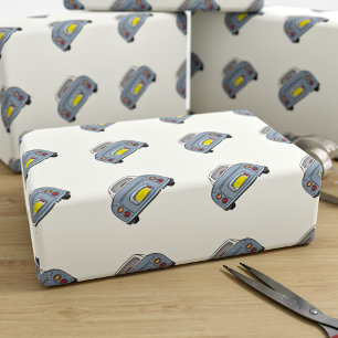 Figarations Lapis Grey Figaro Car Wrapping Paper