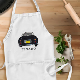 Figarations Name Black Figaro Car Garage Apron