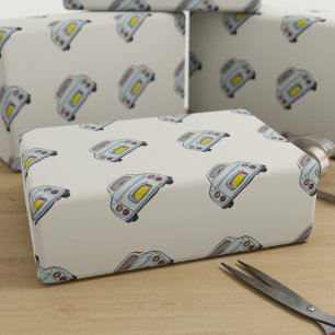 Figarations Pale Aqua Figaro Car Wrapping Paper