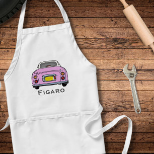 Figarations Pink Figaro Car Name Garage Apron