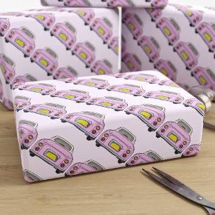 Figarations Pink Figaro Car Traffic Wrapping Paper