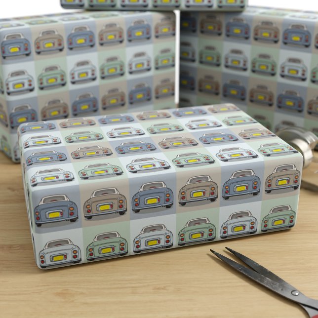 Figarations Season of Figaro Car Wrapping Paper (Cute figgy wrapping paper just for you. All the colours of the figaro cars based on the seasons)