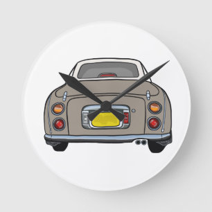 Figarations Topaz Mist Figaro Car wall clock