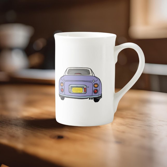 Figarines Nom Lilac Figaro Voiture Géant Café Mug (How do you like your tea (or coffee) in a morning? I like mine with a fig in a bone china mug)