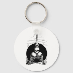 Figaro. An Eiffel Tower for the Cemetery Keychain