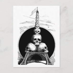 Figaro. An Eiffel Tower for the Cemetery Postcard