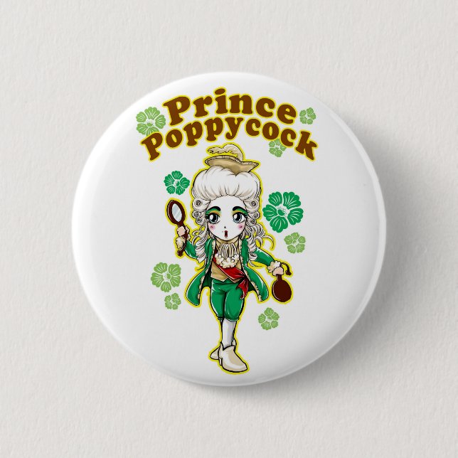 Figaro Poppycock Pin (Front)