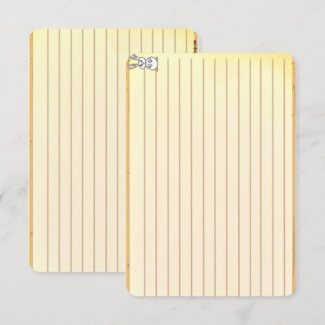 Figdewdrop Bunny recipe notecards (Front/Back)