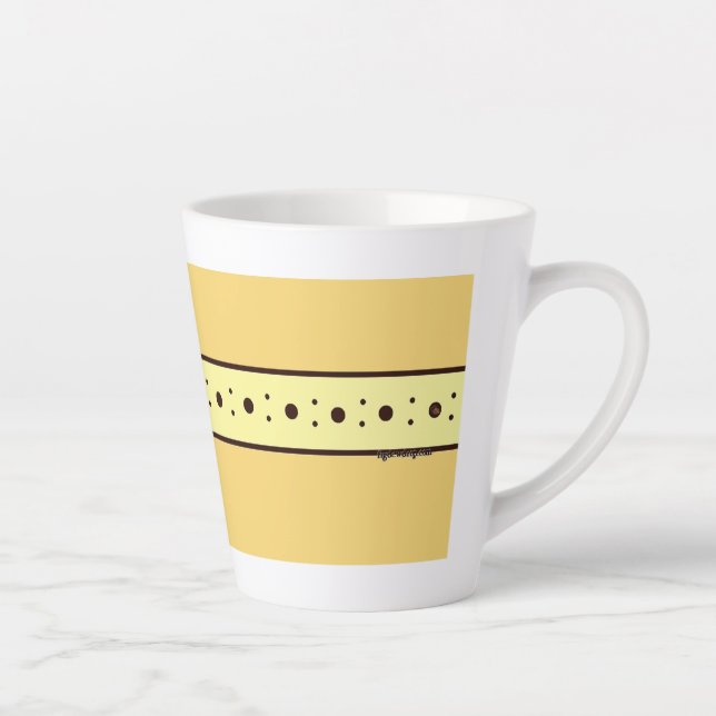 Figdewdrop Relax Cup Gold Acorn small Latte Mug (Droite)