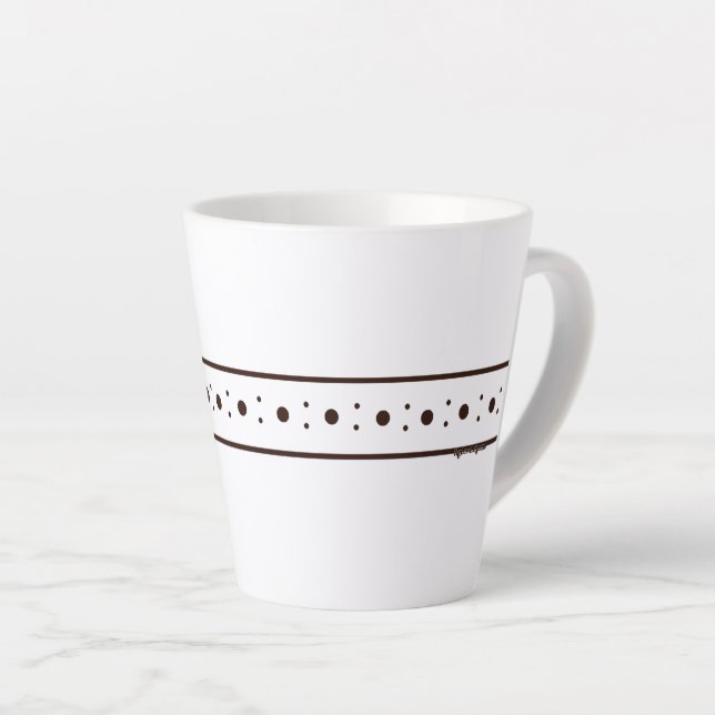 Figdewdrop Relax Cup white small Latte Mug (Right Angle)