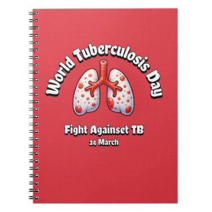 Fight Against TB. World Tuberculosis Day. Notebook